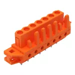 Gniazdo THT Pin lutowniczy 0,6 x 1,0 mm konstrukcja prosta, pomarańczowa 232-167/031-000
