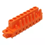 Gniazdo THT Pin lutowniczy 0,6 x 1,0 mm konstrukcja prosta, pomarańczowa 232-168/031-000
