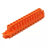 Gniazdo THT Pin lutowniczy 0,6 x 1,0 mm konstrukcja prosta, pomarańczowa 232-173/031-000