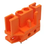 Gniazdo THT Pin lutowniczy 0,6 x 1,0 mm konstrukcja prosta, pomarańczowa 232-162/047-000