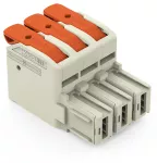 1-przewodowe gniazdo dźwignia Push-in CAGE CLAMP®, jasnoszary 832-1103/000-9037