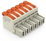 1-przewodowe gniazdo dźwignia Push-in CAGE CLAMP®, jasnoszary 832-1106/000-9037