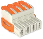 1-przewodowe gniazdo dźwignia Push-in CAGE CLAMP®, jasnoszary 832-1104/037-9037