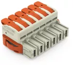 1-przewodowe gniazdo dźwignia Push-in CAGE CLAMP®, jasnoszary 832-1106/037-9037