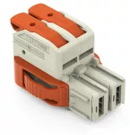 1-przewodowe gniazdo dźwignia Push-in CAGE CLAMP®, jasnoszary 832-1102/037-9037