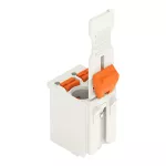 1-przewodowe gniazdo przycisk Push-in CAGE CLAMP®, jasnoszary 2092-1106/002-1000