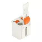 1-przewodowe gniazdo przycisk Push-in CAGE CLAMP®, jasnoszary 2092-3102/002-000