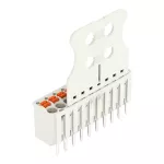 1-przewodowe gniazdo przycisk Push-in CAGE CLAMP®, jasnoszary 2091-1160