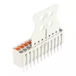 1-przewodowe gniazdo przycisk Push-in CAGE CLAMP®, jasnoszary 2091-1162