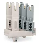 Gniazdo z bezpośrednim stykiem PE, białe 267-125