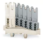 Gniazdo z bezpośrednim stykiem PE, białe 267-175