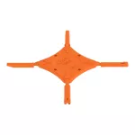 Podstawka z bolcami kodującymi dla rastra 3,5 mm, pomarańczowa