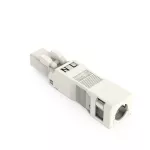 Wtyk z obudową odciążającą przewody 2-bieg., biały 890-132