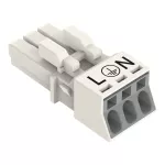 Gniazdo 3-bieg., białe 890-223