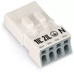 Wtyk 4-bieg., biały 890-234