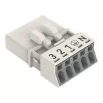 Wtyk 5-bieg., biały 890-235