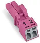 Gniazdo 2-bieg., różowe 890-282