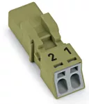 Wtyk 2-bieg., jasnozielony 890-272