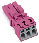 Gniazdo 3-bieg., różowe 890-283