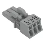 Gniazdo 3-bieg., szare 890-243/060-000