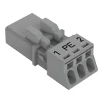 Wtyk 3-bieg., szary 890-253/062-000