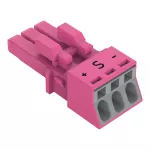 Gniazdo 3-bieg., różowe 890-283/082-000