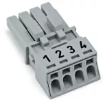 Gniazdo 4-bieg., szare 890-244