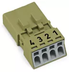 Wtyk 4-bieg., jasnozielony 890-274