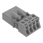 Wtyk 4-bieg., szary 890-254/060-000