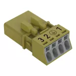 Wtyk 4-bieg., jasnozielony 890-274/073-000