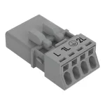 Wtyk 4-bieg., szary 890-254/064-000