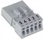 Wtyk 5-bieg., szary 890-255