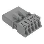 Wtyk 5-bieg., szary 890-255/062-000