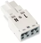 Wtyk 2-bieg., biały 770-232