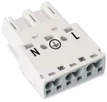 Wtyk 3-bieg., biały 770-233