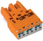 Wtyk 3-bieg., pomarańczowy 770-1353