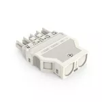 Gniazdo z obudową odciążającą przewody 5-bieg., białe 770-325