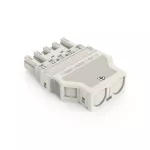 Wtyk z obudową odciążającą przewody 5-bieg., biały 770-335