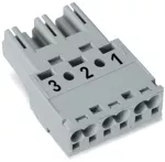 Wtyk 3-bieg., szary 770-253