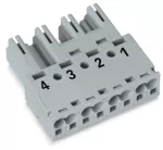 Wtyk 4-bieg., szary 770-254