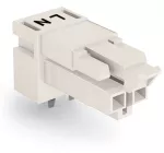 Gniazdo do płytek drukowanych konstrukcja kątowa 2-bieg., białe