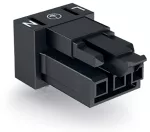 Gniazdo do płytek drukowanych konstrukcja kątowa 3-bieg., czarne 890-803/011-000