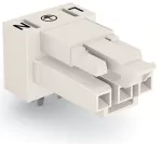 Gniazdo do płytek drukowanych konstrukcja kątowa 3-bieg., białe