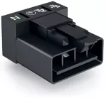 Wtyk do płytek drukowanych konstrukcja kątowa 4-bieg., czarny 890-814/011-000