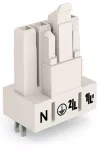Gniazdo do płytek drukowanych konstrukcja prosta 4-bieg., białe