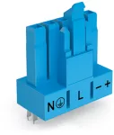 Gniazdo do płytek drukowanych konstrukcja prosta 5-bieg., niebieski