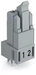 Gniazdo do płytek drukowanych konstrukcja prosta 2-bieg., szare