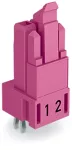 Gniazdo do płytek drukowanych konstrukcja prosta 2-bieg., różowy