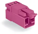 Wtyk do płytek drukowanych konstrukcja kątowa 2-bieg., różowy