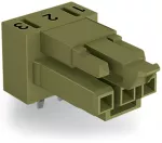 Gniazdo do płytek drukowanych konstrukcja kątowa 3-bieg., jasnozielone 890-863/011-000